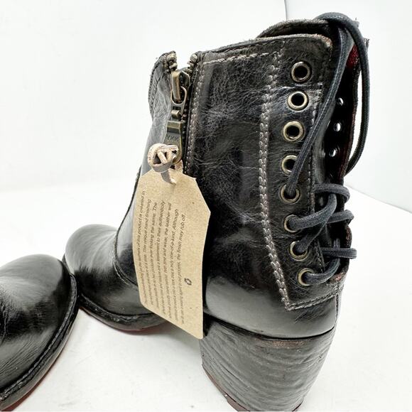 BED STU Xena Black Rustic Boots NWT in Size 6 - Picture 7 of 10
